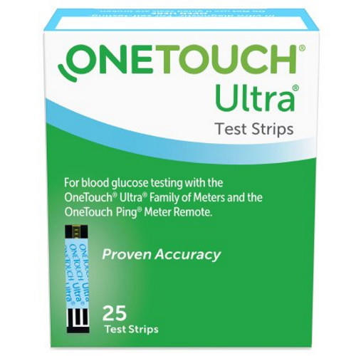 OneTouch Ultra Blood Glucose Test Strips, 25 ct
